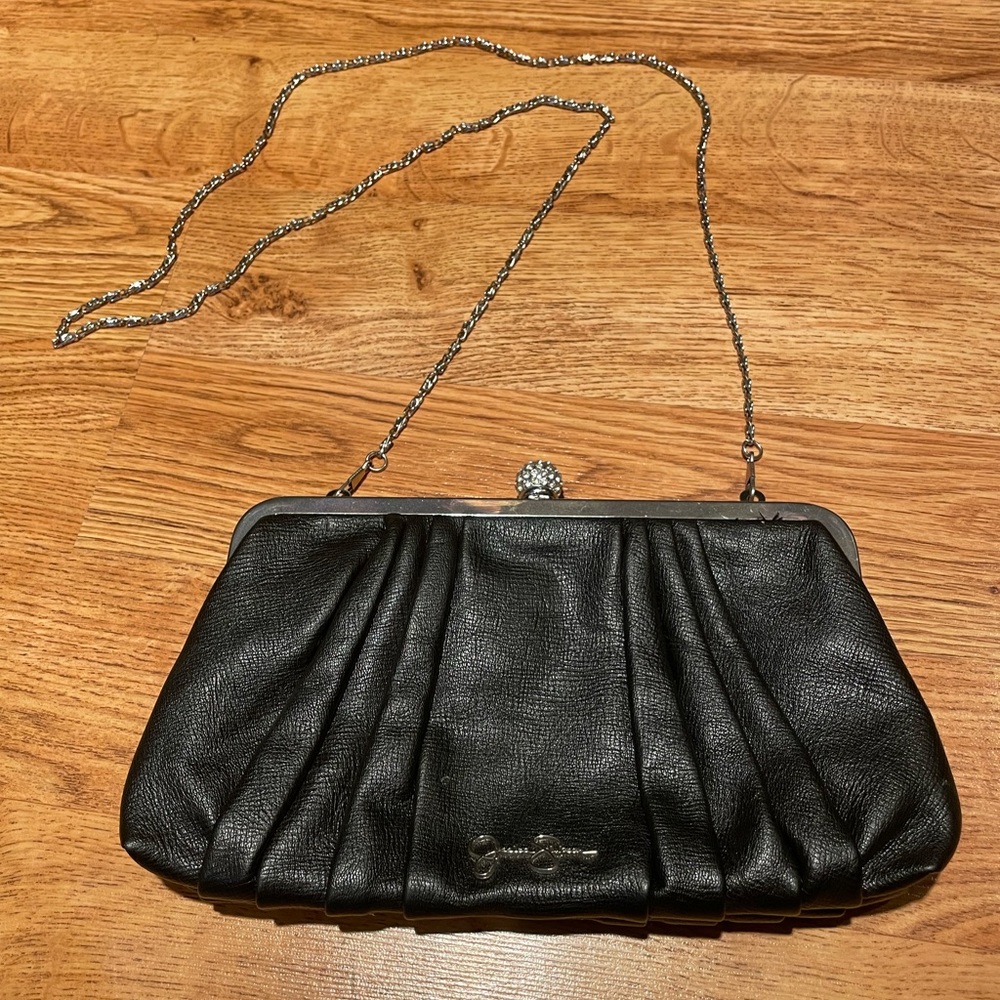 Jessica Simpson Black Evening Bag